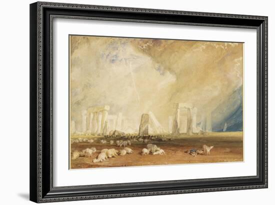 Stonehenge During a Storm-J. M. W. Turner-Framed Giclee Print