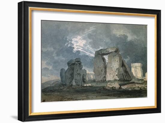 Stonehenge During a Thunderstorm-Thomas Girtin-Framed Giclee Print