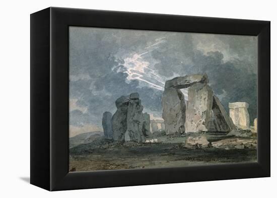 Stonehenge During a Thunderstorm-Thomas Girtin-Framed Premier Image Canvas