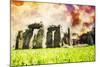 Stonehenge II - In the Style of Oil Painting-Philippe Hugonnard-Mounted Giclee Print