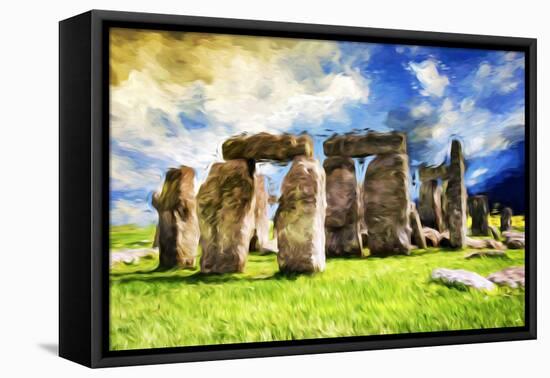 Stonehenge - In the Style of Oil Painting-Philippe Hugonnard-Framed Premier Image Canvas