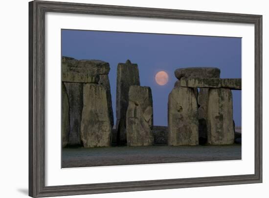 Stonehenge Moon-Charles Bowman-Framed Photographic Print