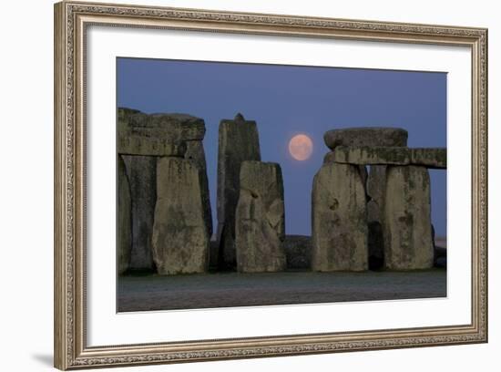 Stonehenge Moon-Charles Bowman-Framed Photographic Print