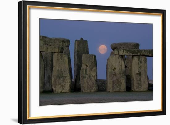 Stonehenge Moon-Charles Bowman-Framed Photographic Print