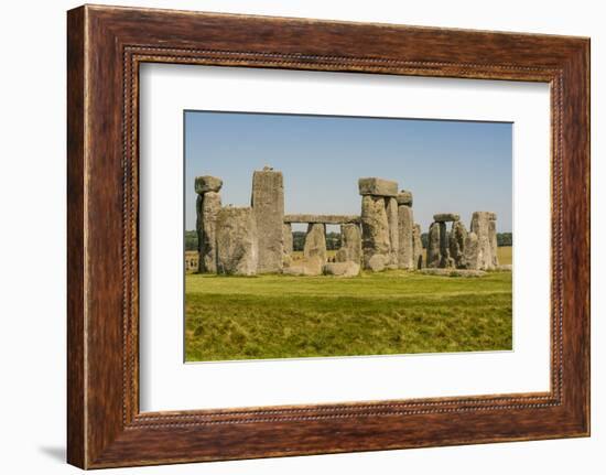 Stonehenge Neolithic monument, Salisbury Plain, Salisbury, Wiltshire, England.-Michael DeFreitas-Framed Photographic Print