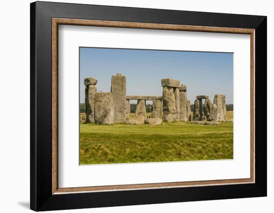 Stonehenge Neolithic monument, Salisbury Plain, Salisbury, Wiltshire, England.-Michael DeFreitas-Framed Photographic Print