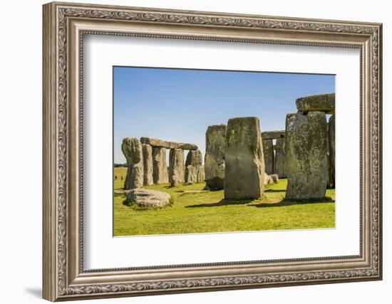 Stonehenge Neolithic monument, Salisbury Plain, Salisbury, Wiltshire, England.-Michael DeFreitas-Framed Photographic Print