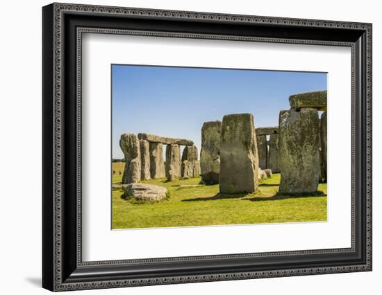 Stonehenge Neolithic monument, Salisbury Plain, Salisbury, Wiltshire, England.-Michael DeFreitas-Framed Photographic Print