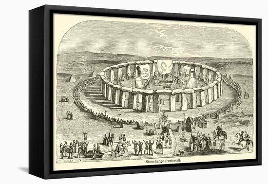 Stonehenge, Restored-null-Framed Premier Image Canvas