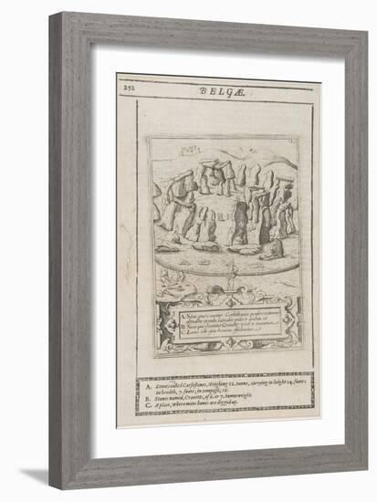 Stonehenge Set in the Hills, 1695-Johannes Kip-Framed Giclee Print