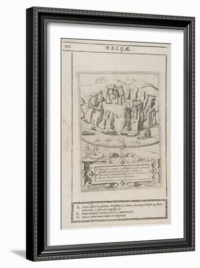 Stonehenge Set in the Hills, 1695-Johannes Kip-Framed Giclee Print