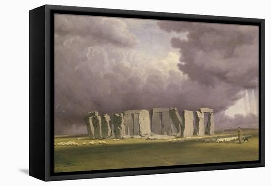 Stonehenge: Stormy Day, 1846-J. M. W. Turner-Framed Premier Image Canvas