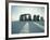 Stonehenge, Unesco World Heritage Site, in Winter Snow, Wiltshire, England, United Kingdom, Europe-Adam Woolfitt-Framed Photographic Print