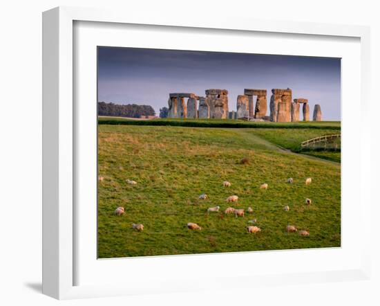 Stonehenge, UNESCO World Heritage Site, Salisbury Plain, Wiltshire, England, United Kingdom, Europe-Charles Bowman-Framed Photographic Print