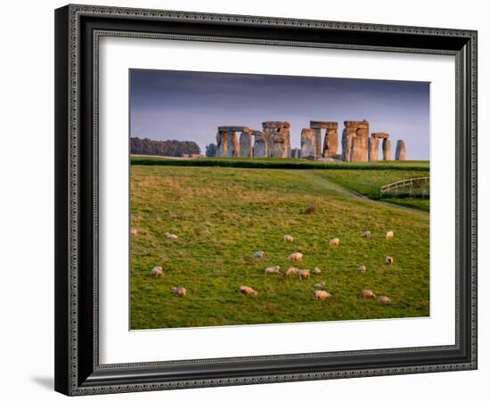 Stonehenge, UNESCO World Heritage Site, Salisbury Plain, Wiltshire, England, United Kingdom, Europe-Charles Bowman-Framed Photographic Print