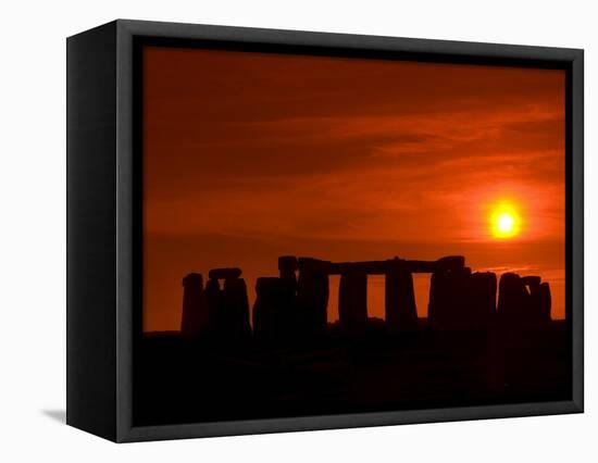 Stonehenge, UNESCO World Heritage Site, Wiltshire, England, United Kingdom, Europe-null-Framed Premier Image Canvas