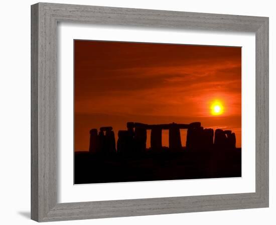 Stonehenge, UNESCO World Heritage Site, Wiltshire, England, United Kingdom, Europe-null-Framed Photographic Print