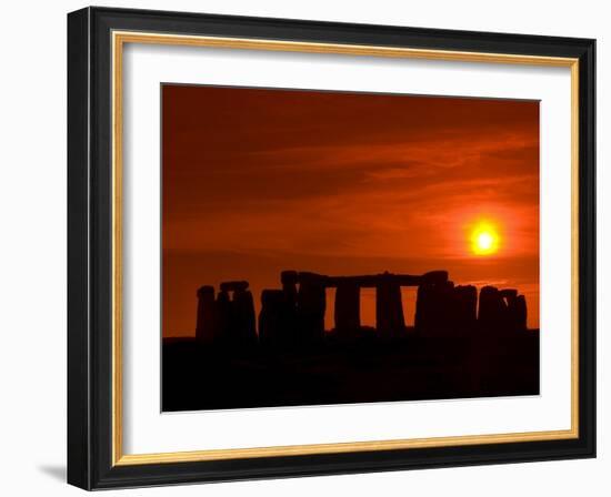 Stonehenge, UNESCO World Heritage Site, Wiltshire, England, United Kingdom, Europe-null-Framed Photographic Print