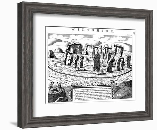 Stonehenge, Wiltshire, 18th Century-null-Framed Giclee Print