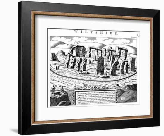 Stonehenge, Wiltshire, 18th Century-null-Framed Giclee Print