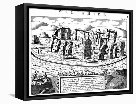 Stonehenge, Wiltshire, 18th Century-null-Framed Premier Image Canvas