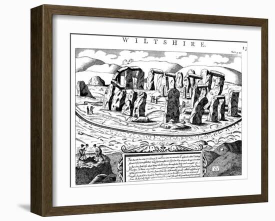 Stonehenge, Wiltshire, 18th Century-null-Framed Giclee Print