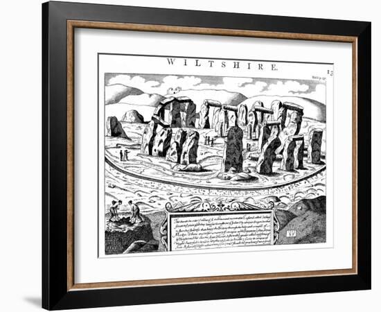 Stonehenge, Wiltshire, 18th Century-null-Framed Giclee Print