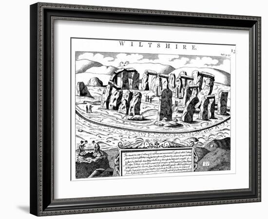 Stonehenge, Wiltshire, 18th Century-null-Framed Giclee Print