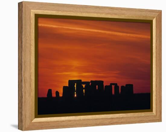 Stonehenge, Wiltshire, England-Rex Butcher-Framed Premier Image Canvas