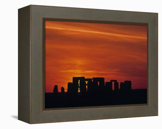 Stonehenge, Wiltshire, England-Rex Butcher-Framed Premier Image Canvas