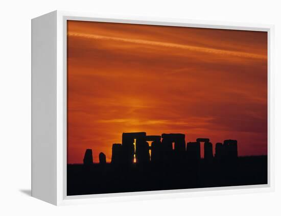 Stonehenge, Wiltshire, England-Rex Butcher-Framed Premier Image Canvas