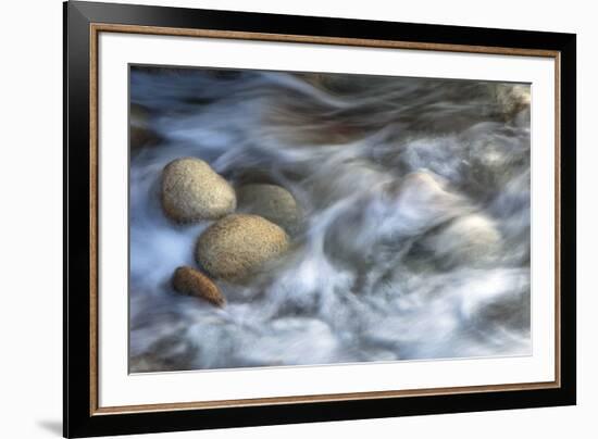 Stones and Waves-Xavier Ortega-Framed Art Print