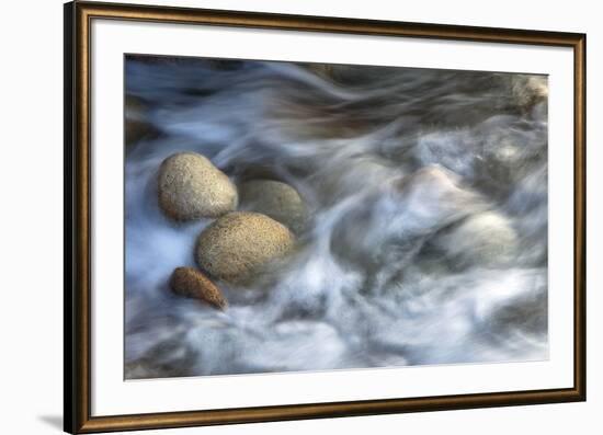 Stones and Waves-Xavier Ortega-Framed Art Print