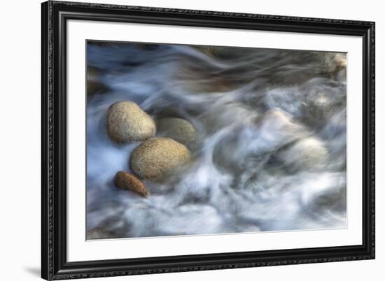 Stones and Waves-Xavier Ortega-Framed Art Print