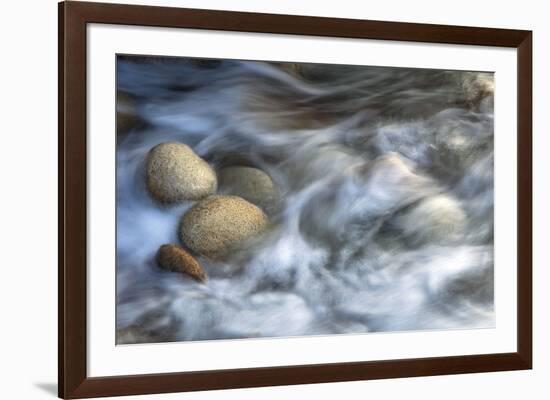 Stones and Waves-Xavier Ortega-Framed Art Print