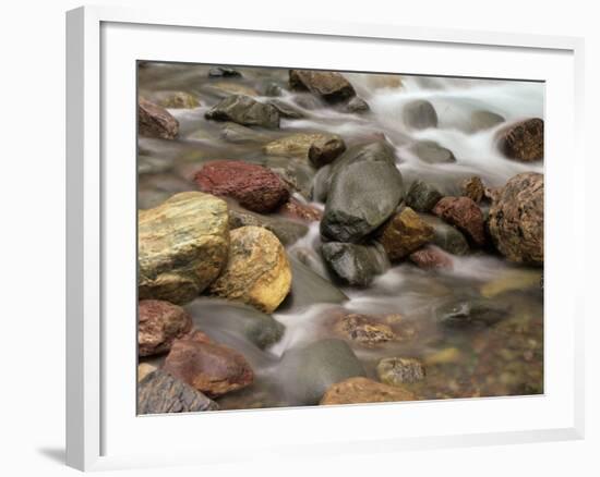 Stones in the Creek Below Baring Falls, Montana, USA-Jerry Ginsberg-Framed Photographic Print