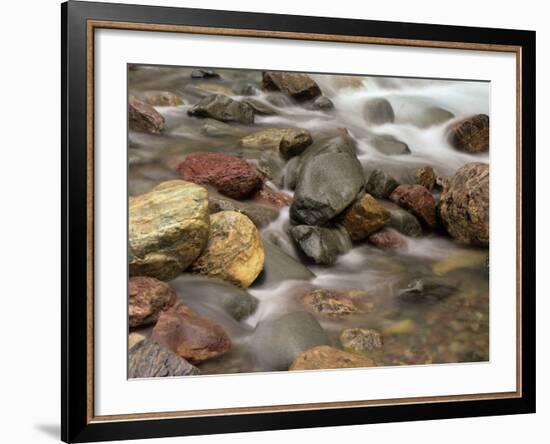 Stones in the Creek Below Baring Falls, Montana, USA-Jerry Ginsberg-Framed Photographic Print