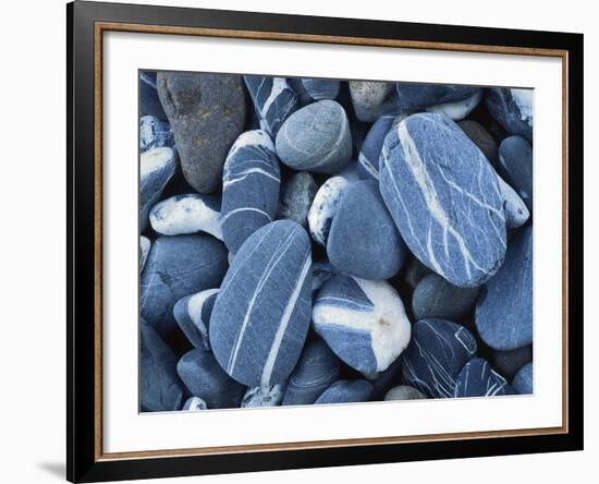 Stones, Lake Champlain, Vermont, USA-Charles Gurche-Framed Photographic Print