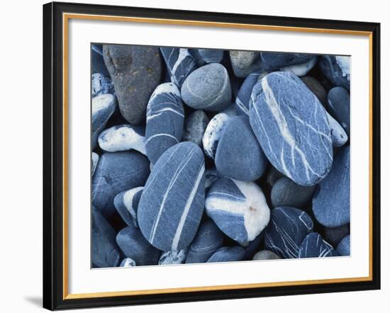 Stones, Lake Champlain, Vermont, USA-Charles Gurche-Framed Photographic Print