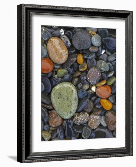 Stones, Lopez Island, Agate Beach County, Washington, USA-Charles Gurche-Framed Photographic Print