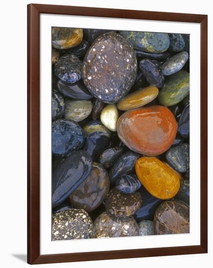 Stones, Lopez Island, Agate Beach County, Washington, USA-Charles Gurche-Framed Photographic Print