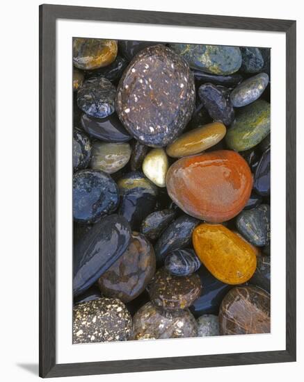 Stones, Lopez Island, Agate Beach County, Washington, USA-Charles Gurche-Framed Photographic Print