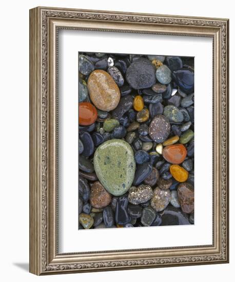 Stones, Lopez Island, Agate Beach County, Washington, USA-Charles Gurche-Framed Photographic Print