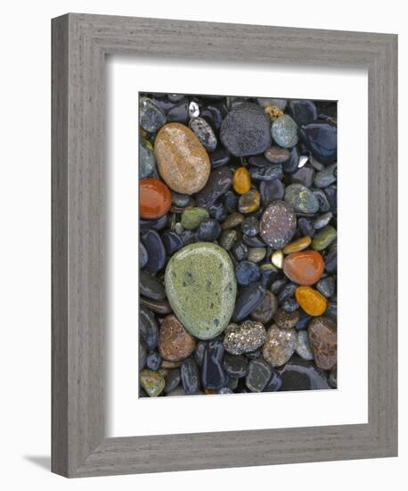 Stones, Lopez Island, Agate Beach County, Washington, USA-Charles Gurche-Framed Photographic Print