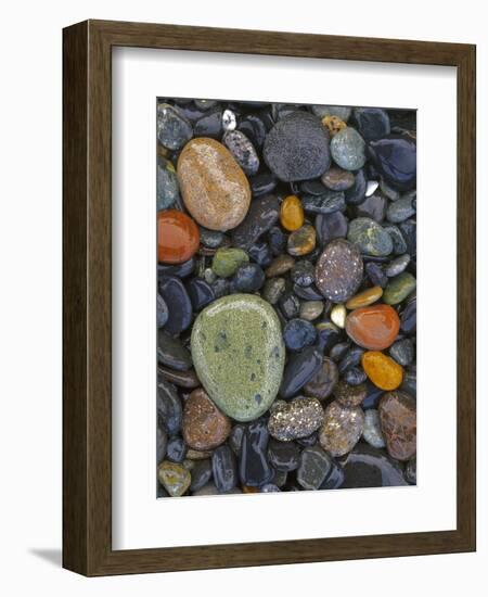 Stones, Lopez Island, Agate Beach County, Washington, USA-Charles Gurche-Framed Photographic Print