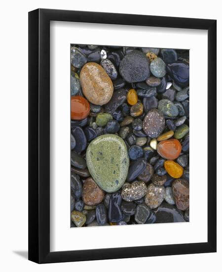 Stones, Lopez Island, Agate Beach County, Washington, USA-Charles Gurche-Framed Photographic Print