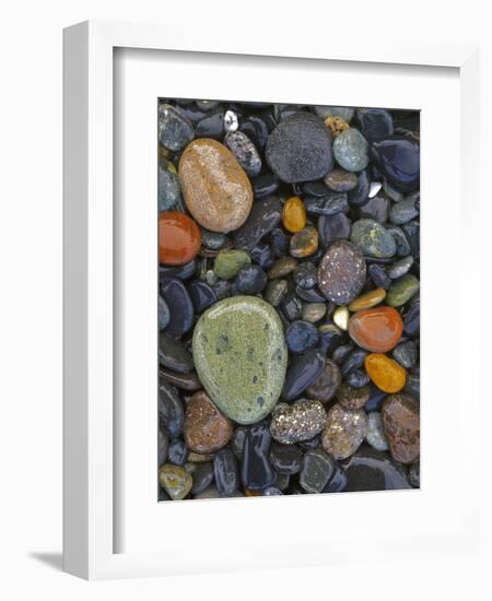 Stones, Lopez Island, Agate Beach County, Washington, USA-Charles Gurche-Framed Photographic Print