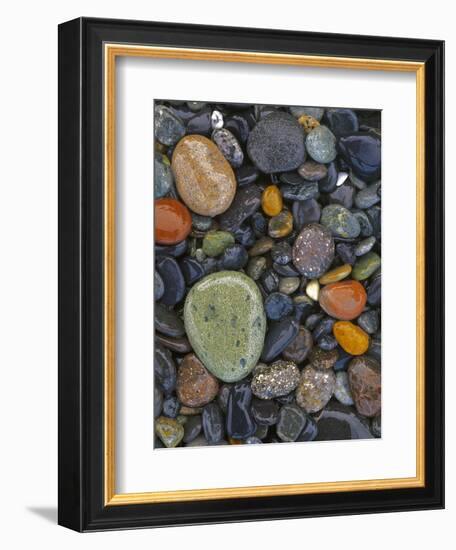 Stones, Lopez Island, Agate Beach County, Washington, USA-Charles Gurche-Framed Photographic Print