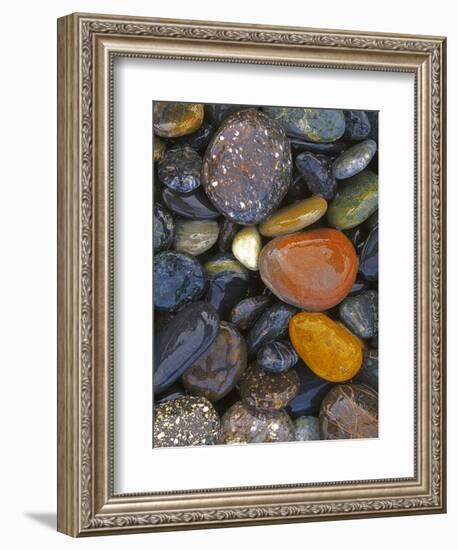 Stones, Lopez Island, Agate Beach County, Washington, USA-Charles Gurche-Framed Photographic Print