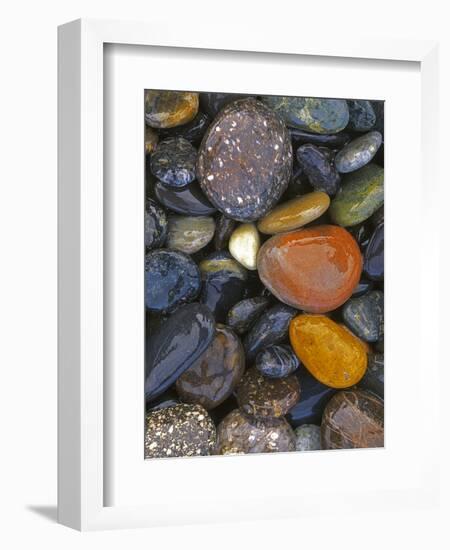 Stones, Lopez Island, Agate Beach County, Washington, USA-Charles Gurche-Framed Photographic Print